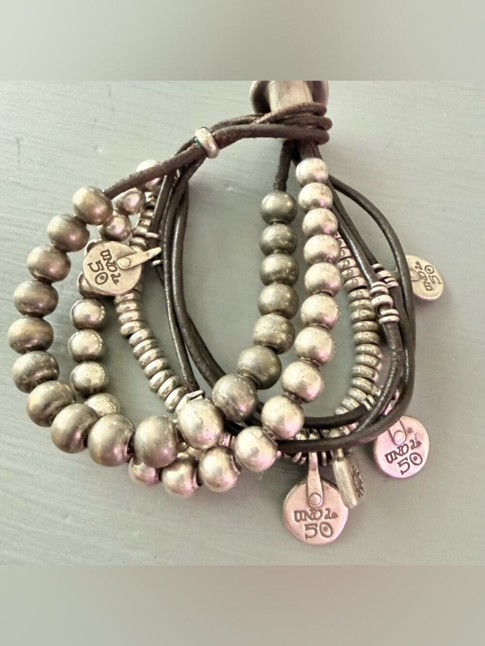Uno de 50 Multiple Strand Beaded Charm Bracelet